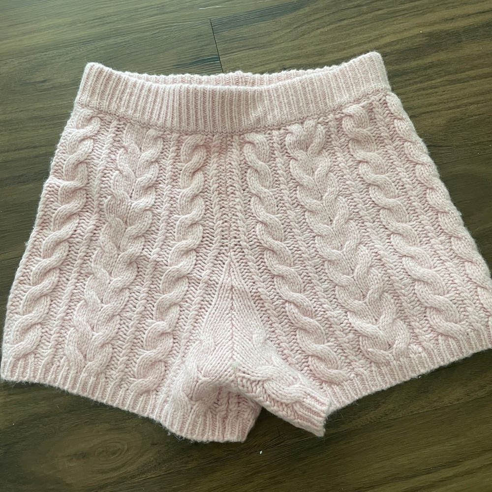 Daily Drills Pink Knit Shorts